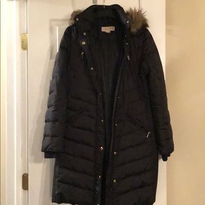 Michael Kors Faux Fur Hooded Down Puffer Jacket